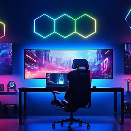 Professional Custom Diy Honeycomb Lamp Assembled Led Rgb Hexagon Light Panel Remote