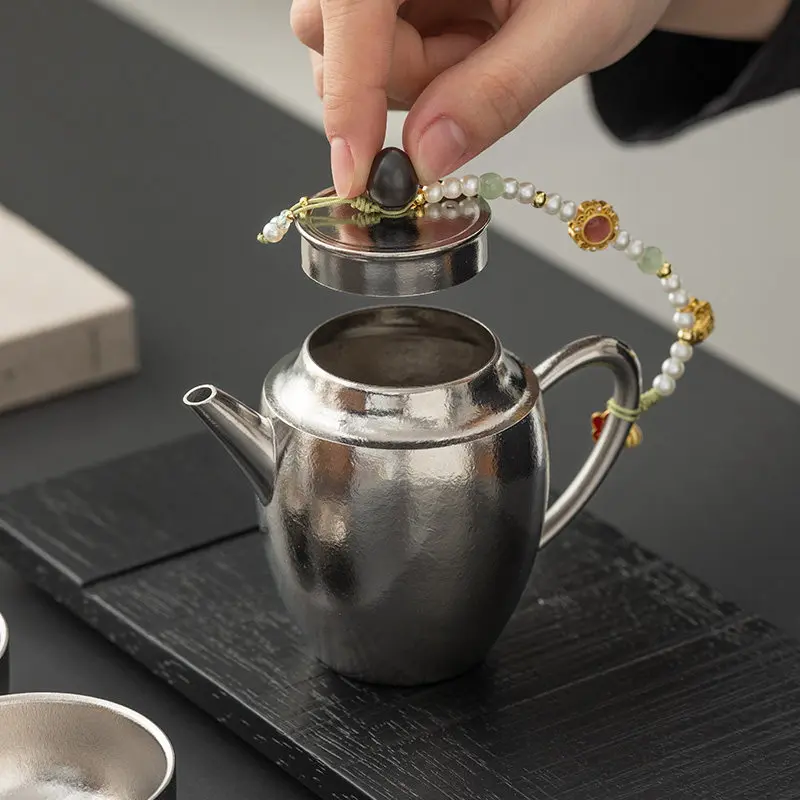 Pure Beauty Shoulder Teapot Teapot Handmade High Luxury Gift Box Household Set High-End Tea Set Gift