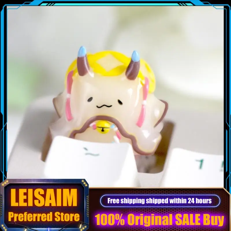 

Haitu themed keycaps personality Cute resin mechanical keyboards 1pcs PC gaming keyboards collectible gifts customized keycaps