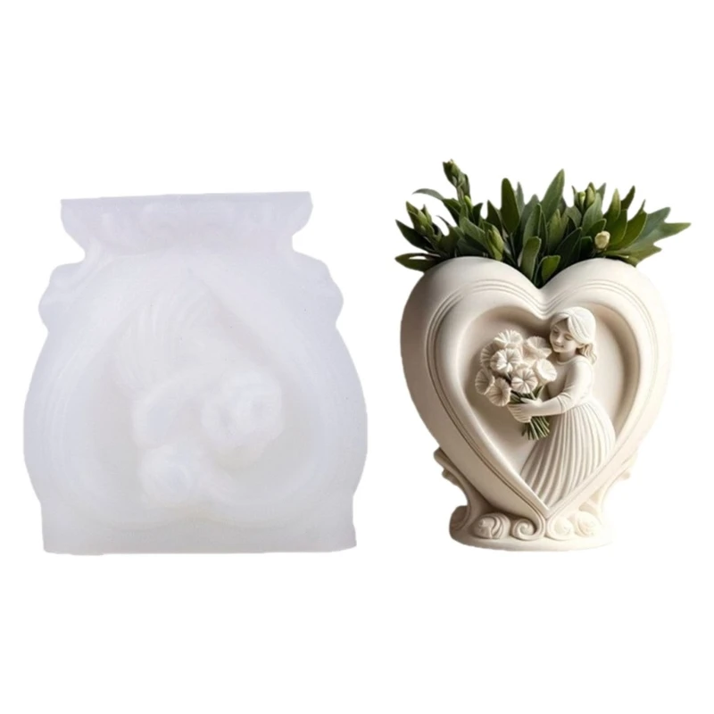 

Нет токсичной силиконовой формы для рукоделия, подходящей для DIY свечей, мыла, креативного дизайна фигуры шоколадной девушки,