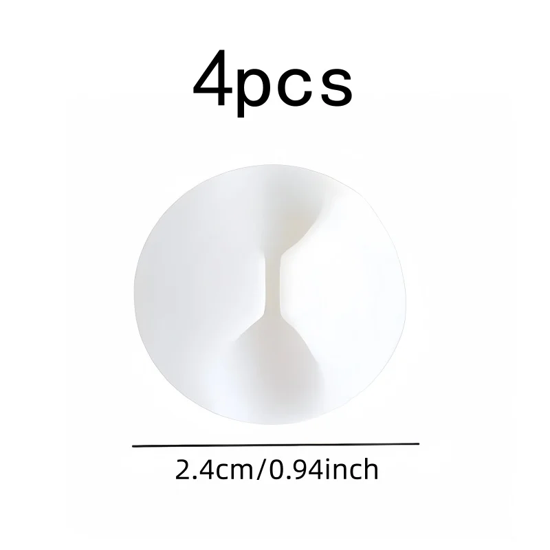 4 pcs Cable Management Clips, Self Adhesive, Keep Wires Organized on Desk, Car Dashboard and Office, Easy to Install, Durable