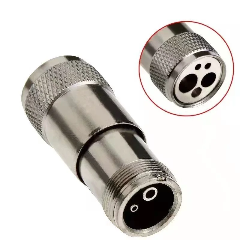1pcs Dental Turbine Handpiece Adapter 2/4 Holes Changer Connector For High Speed Handpiece Spare Parts Tool Tubing Hose