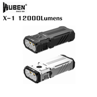 WUBEN X1 Rechargeable Flashlight 12000Lumens Ultra-Bright 7 Light Modes Waterproof Powerful Torch Easy Carry for Outdoor