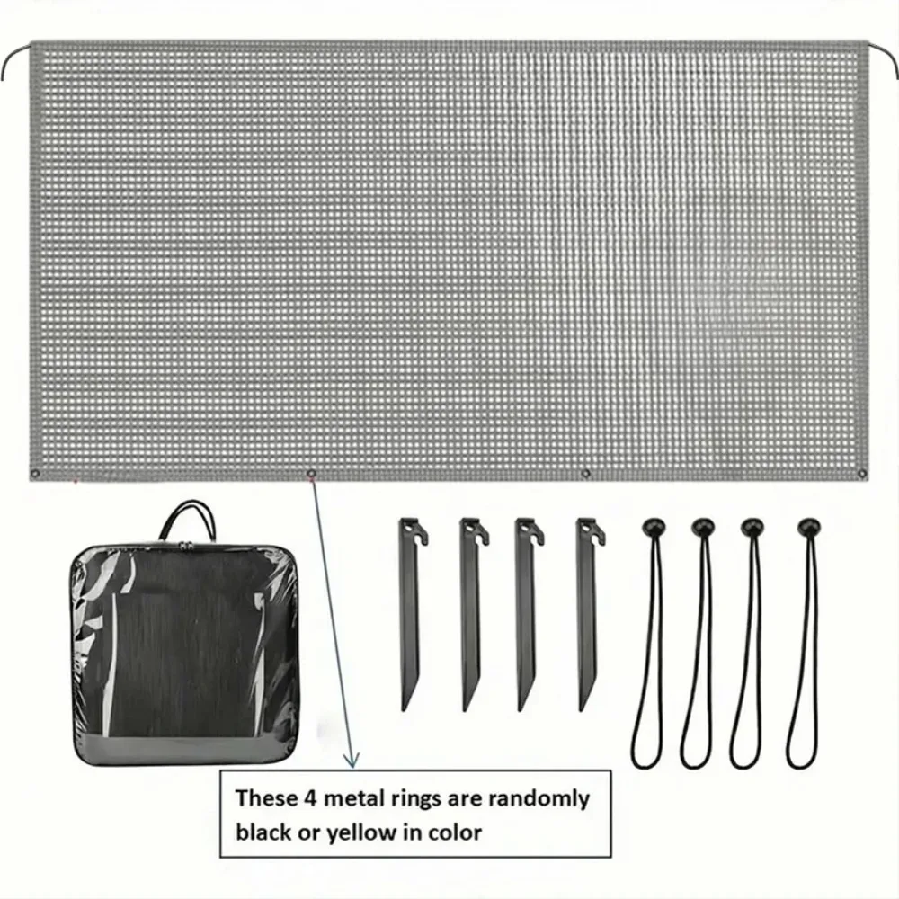 1Pcs 8x10ft/8x15.3ft RVs Full Cassette Roof Top Screen Sunshade Car Tents Side Awning Offroad Awning Outdoor Caravan Shadescreen