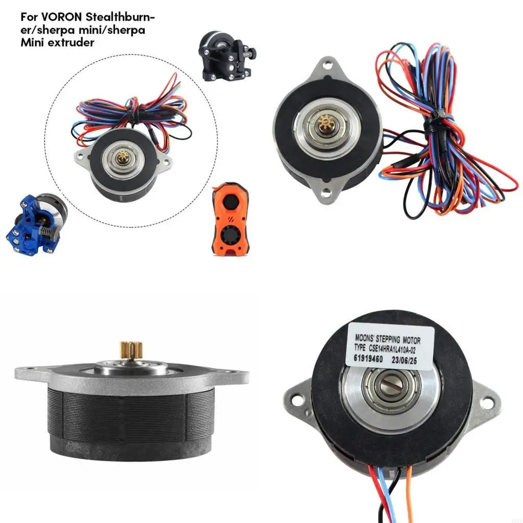 

462E CSE14HRA1L410A-01 NEMA14 36 Шаговый двигатель 8 зубьев Мини-экструдер для 3D-принтера Voron 2,4 NEMA14 Шаговый двигатель