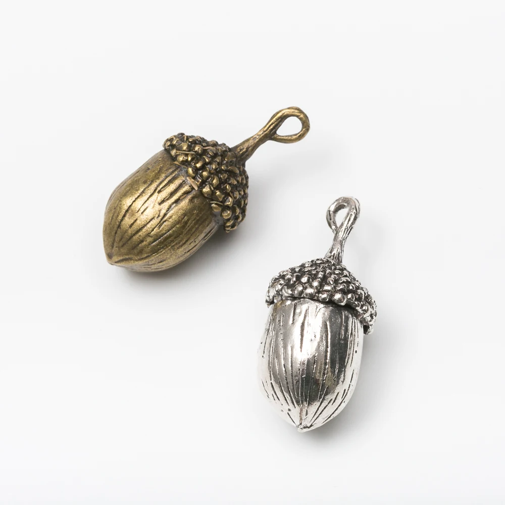 5pieces (Pinecone cone food) vintage zinc alloy charm metal pendant DIY jewelry discovery making accessories 1488