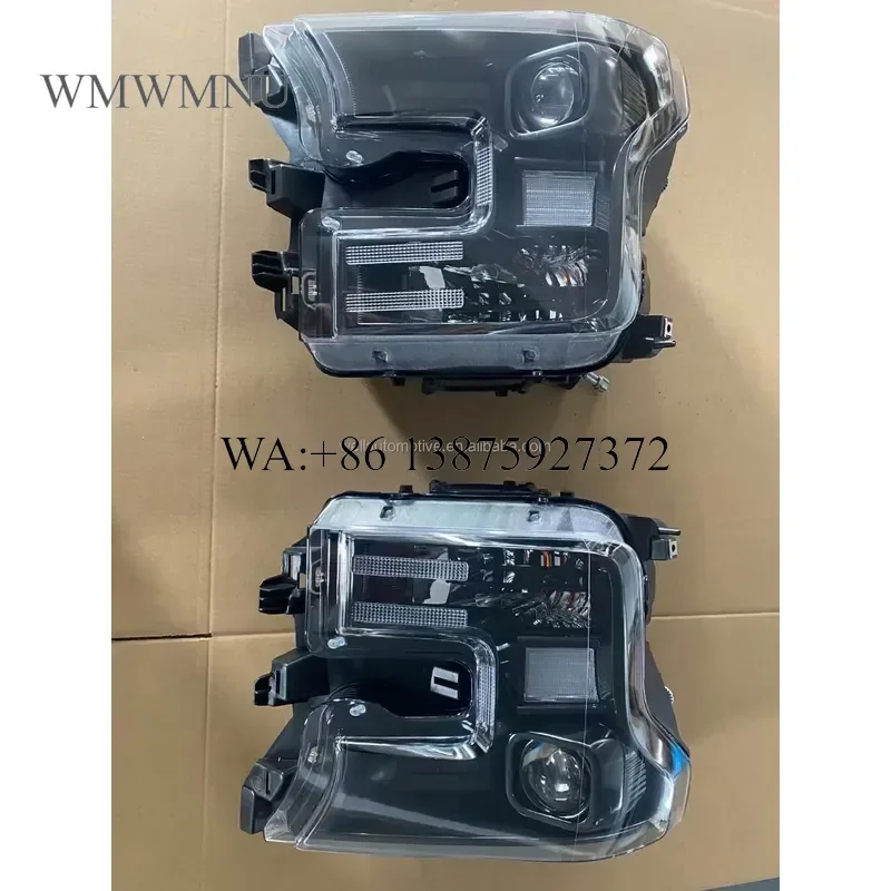 Wmwmnu Black LED Headlamp Replacement for Raptor 4X4 Accessories Aftermarket Headlight