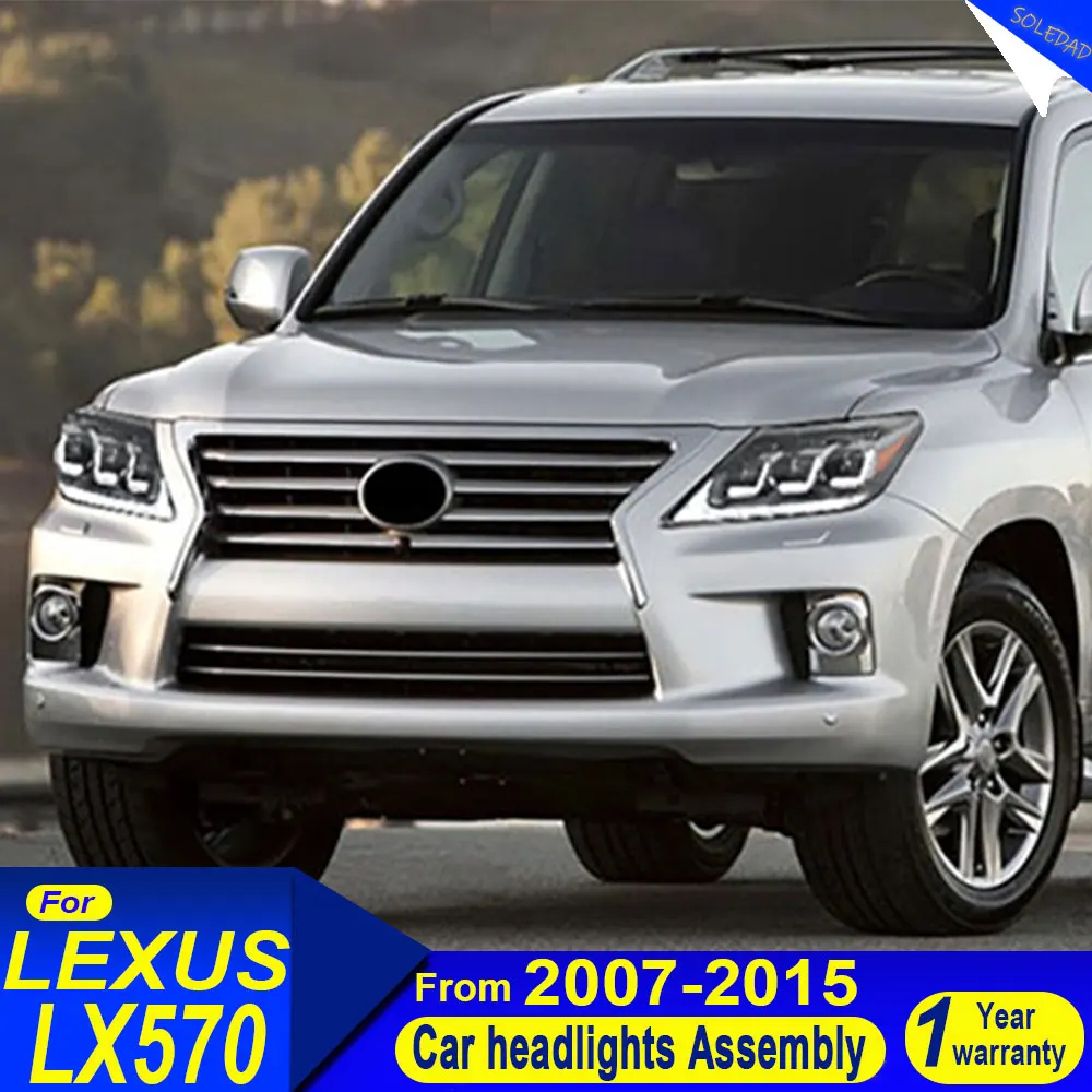 

Car For Lexus LX570 LED Headlight 2008-2015 LX 570 Headlamp DRL Signal Projector Lens LED headlights Automotive Accessories
