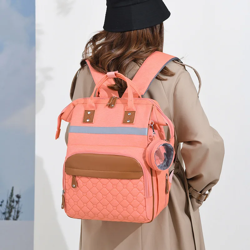 

Multifunctional Large Capacity Mother and Baby Backpack Soft and Comfortable Fabric Wear-resistant and Waterproof Mommy Bag
