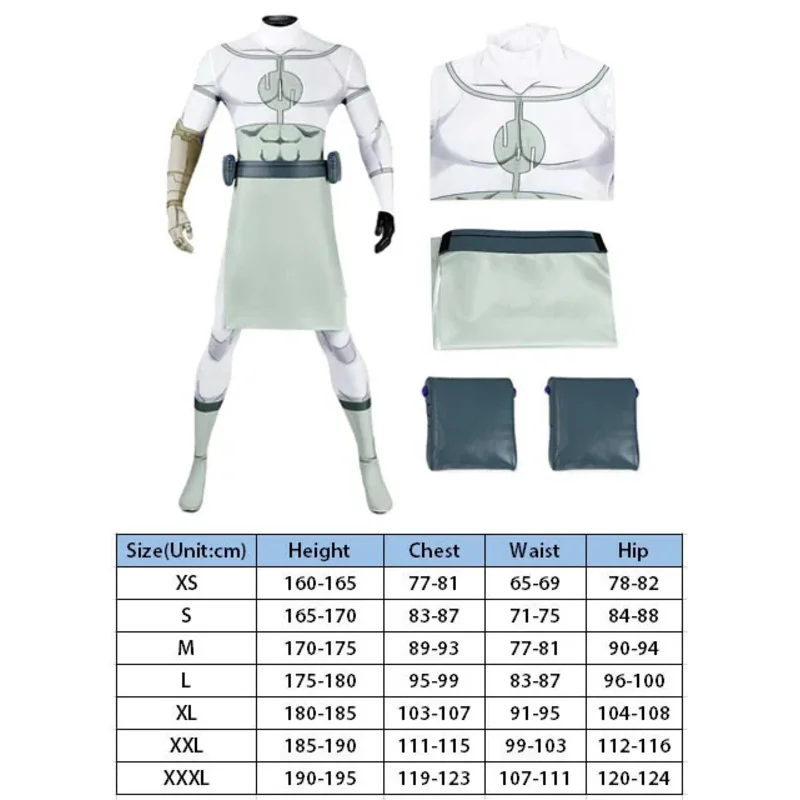 無敵の征服コスプレファンタジージャンプスーツコスチュームロールプレイ衣装成人男性用男性ボディスーツハロウィンカーニバルスーツ sk;m1