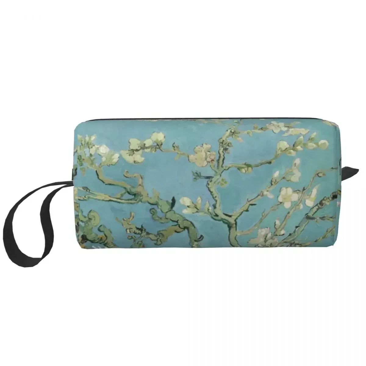 Almond Blossoms By Vincent Van Gogh Toiletry Bag Flowers Painting Cosmetic Makeup Organizer Ladies Beauty Storage Dopp Kit Case