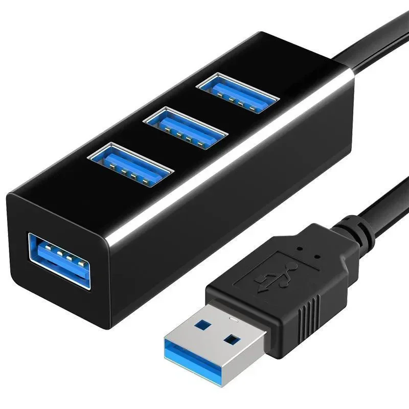 USB 3.0 4 Port Hub Splitter High Speed 120 cm Kabel Multi Port Expander für Desktop PC Laptop Flash Drive Maus Tastatur