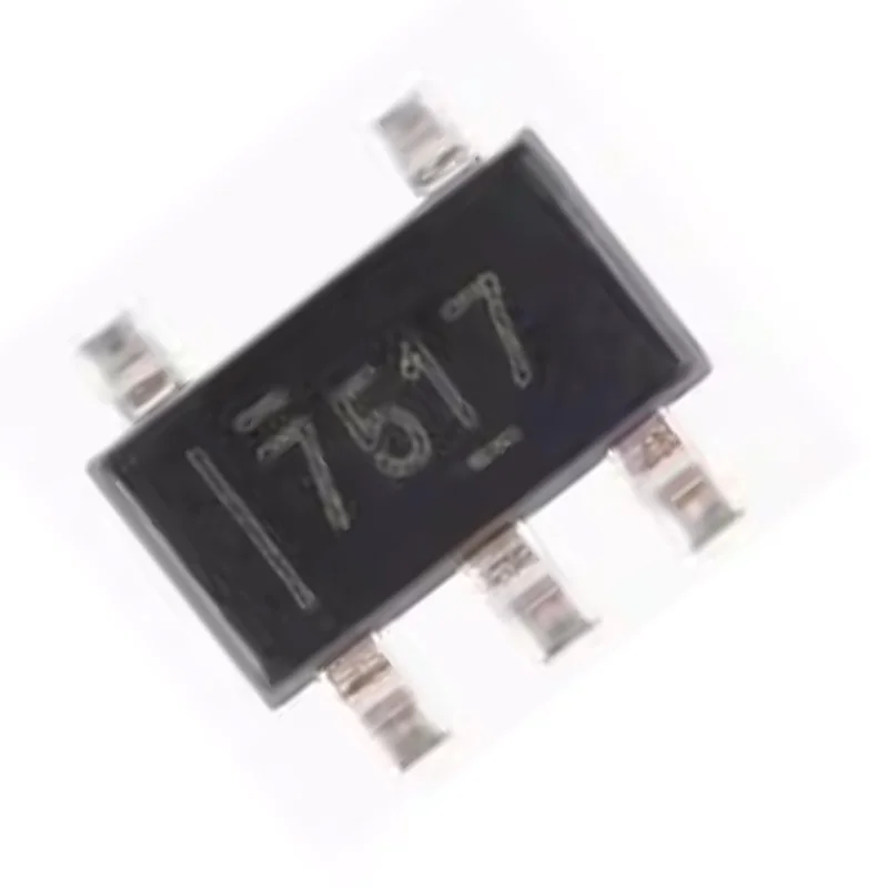10Pcs Brand New Original Ucc27517Dbvr Silk Screen 7517 Sot23-5 Single Channel High-Speed Driver Chip