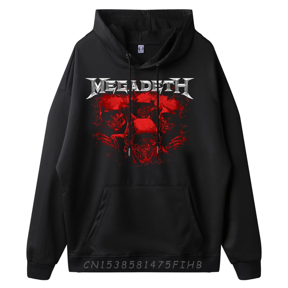 

Megadeth Red Vic Chrome Camisetas Meme Толстовка с капюшоном День памяти Пуловер с длинными рукавами Мужские толстовки