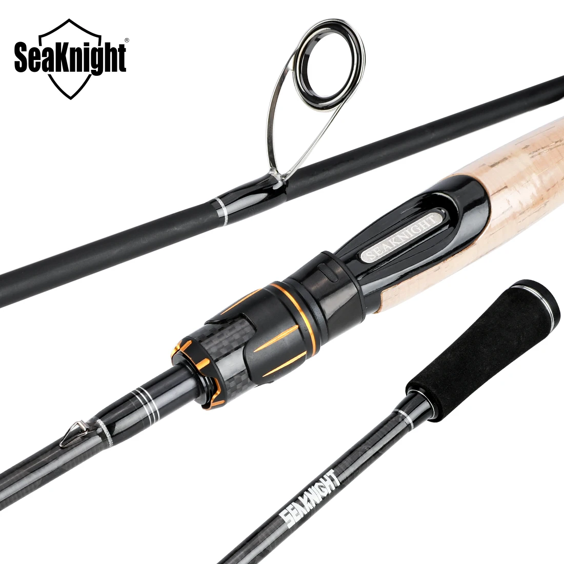 SeaKnight Brand FalcanII Series Lure Fishing Rod 1.98m 2.1m 2.4m, 30T Carbon 2 Sections Rod Ceramic Guide Rings Carp Fishing Rod