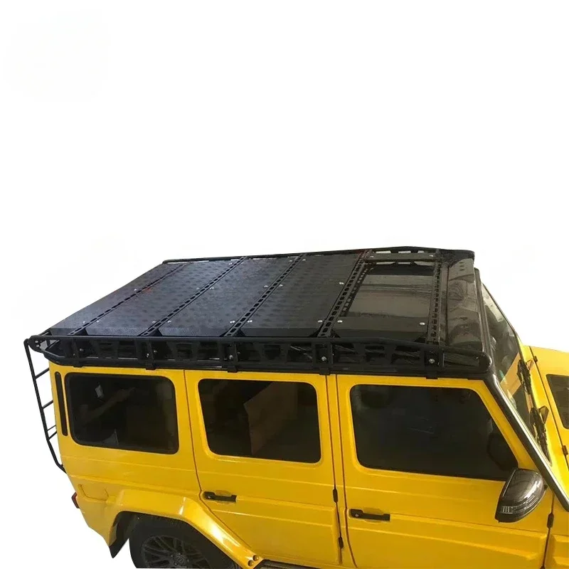 Car Roof Rack For W463 G Wagon G350 G500 Facelift Refit Luggage Carrier For W464 G63 Off-Road Style Roof Rack Ladder