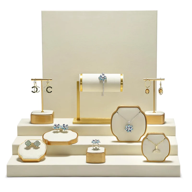 

High-end jewelry display props ring necklace earrings bracelet storage rack window jewelry display ornaments