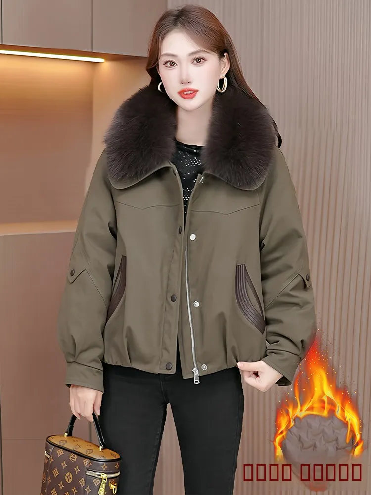 

Sli Thi Winter Coat Women's Beautiful Warm Long Sve Upper Body Faionable Outerwear Commute Sle Loose Fit Zipper ...