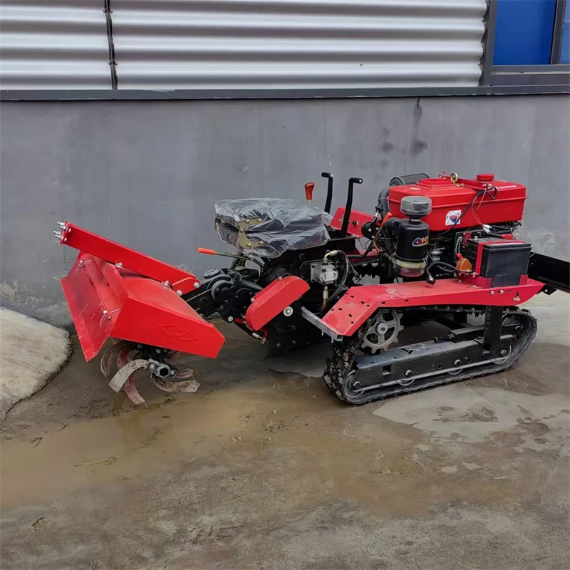 Dual-purpose micro-plough household tractor small seat multi-functional design with new engine motor drought-resistant gearbox