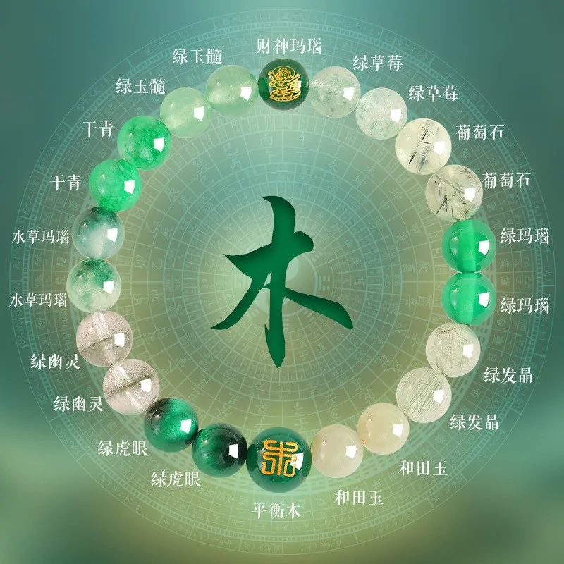 Five Elements Bracelet For Women Gold Natural Crystal Handstring Citrine Wealth Lucky Light Luxury Multitreasure Girl Gift 2026