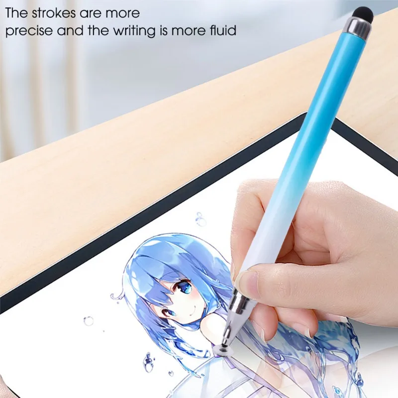Bolígrafo táctil Universal 2 en 1 para teléfono inteligente, tableta, dibujo, lápiz capacitivo, lápiz óptico, lápiz táctil de pantalla para iPhone, Samsung, Vivo