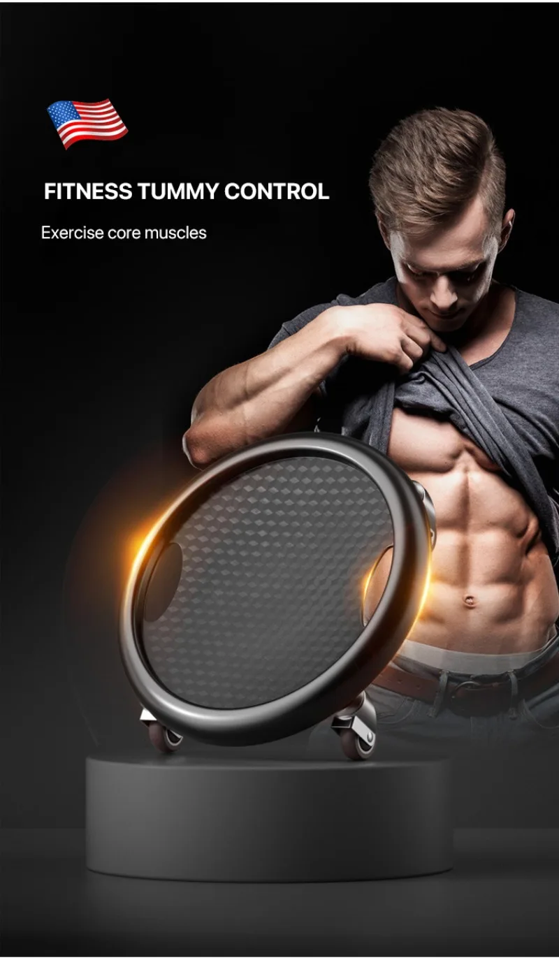 Abdominal Fitness Plate Multifunctional Silent Abdominal Gliding Plate Home Indoor Fitness Equipment Universal Abdominal Wheel