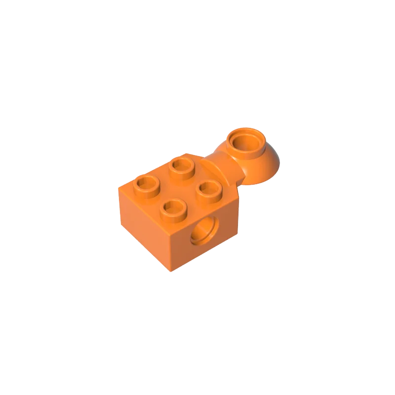 Gobricks 1 stuks 48170 48442 Technic Brick Special 2x2 met pingat Rotatie Joint Ball Half Compatibel met model grijze kleur