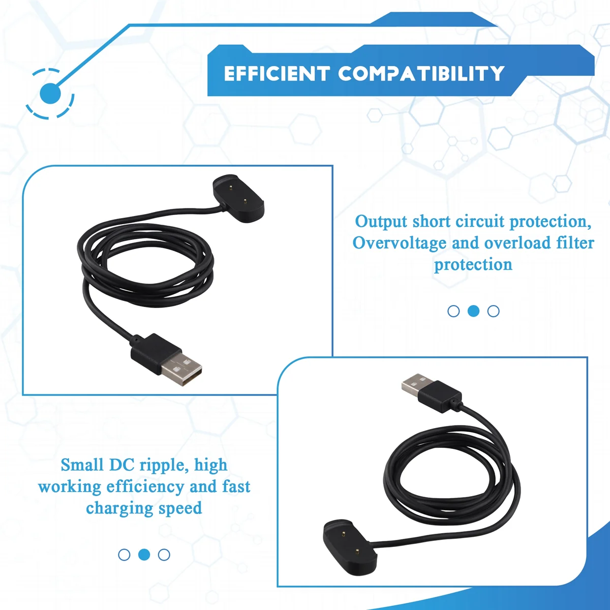 Dok Pengisi Daya AT77 untuk Xiaomi Huami Amazfit GTR 2 2E/GTS 2 2E Mini/Bip U/Pop Pro Kabel Pengisi Daya Cepat Basis Pengisi Daya Magnetik