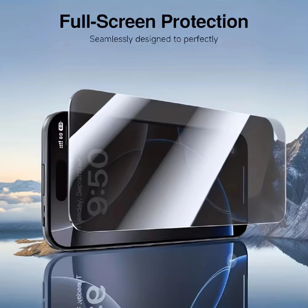 1/5Pcs Dust Free Install Privacy Tempered Glass for iPhone 18 Pro Max 17 16 15 14 13 12 11 16e XR XS Glass Screen Protector Film view 6