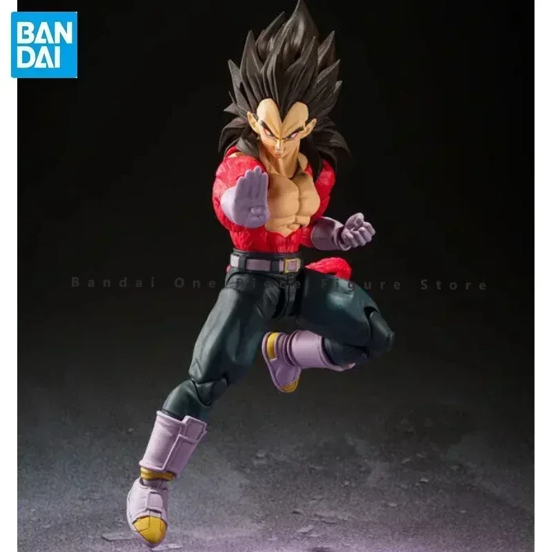 In Stock Original SHF Bandai Dragon Ball GT Super Saiyan 4 Vegeta Goku SS4 Action Figure ภาพเคลื่อนไหว ToyGift รุ่นสะสมงานอดิเรก