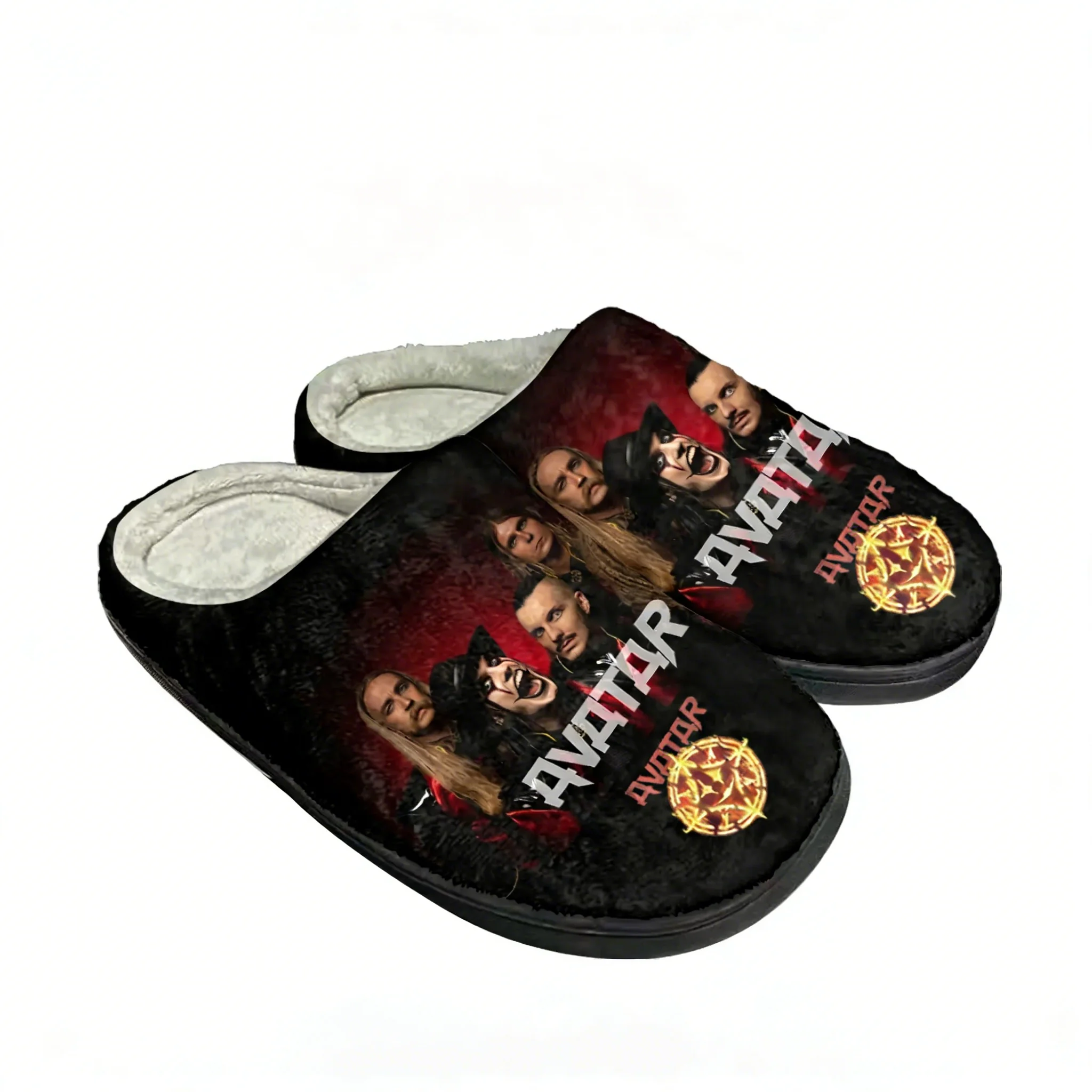 

Домашние тапочки Avatar Rock Band из хлопка на заказ, мужские и женские, плюшевые, для спальни, повседневные, теплые, термо-тапочки