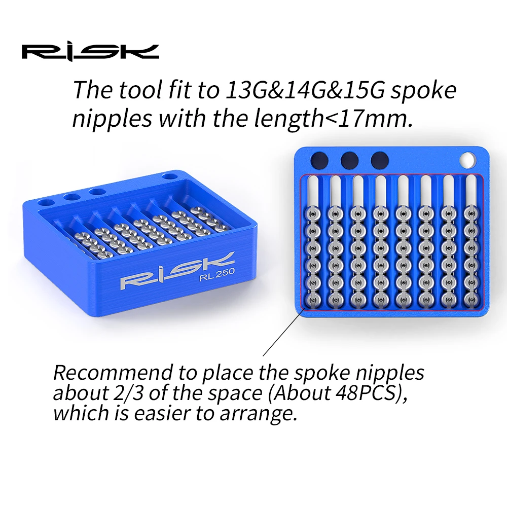 RISK Bike Bicycle Wheel Spoke Nipples Storage Box Holding Case Arrangement Tool
