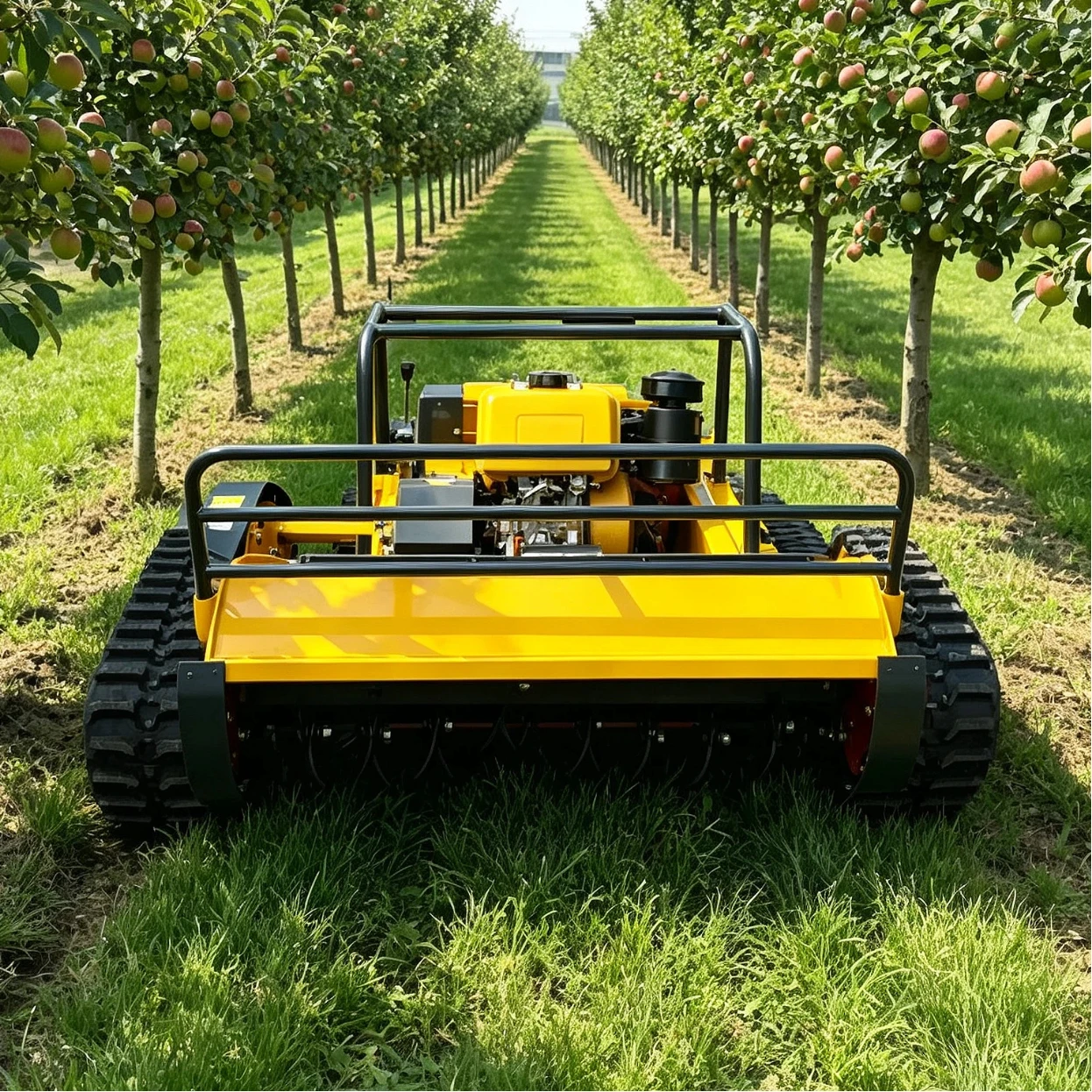 High Quality All Terrain Remote Flail Mower Robot FourStroke Cycle Rc Flail Mower Agricultural Flail Mower With Powerful Motor