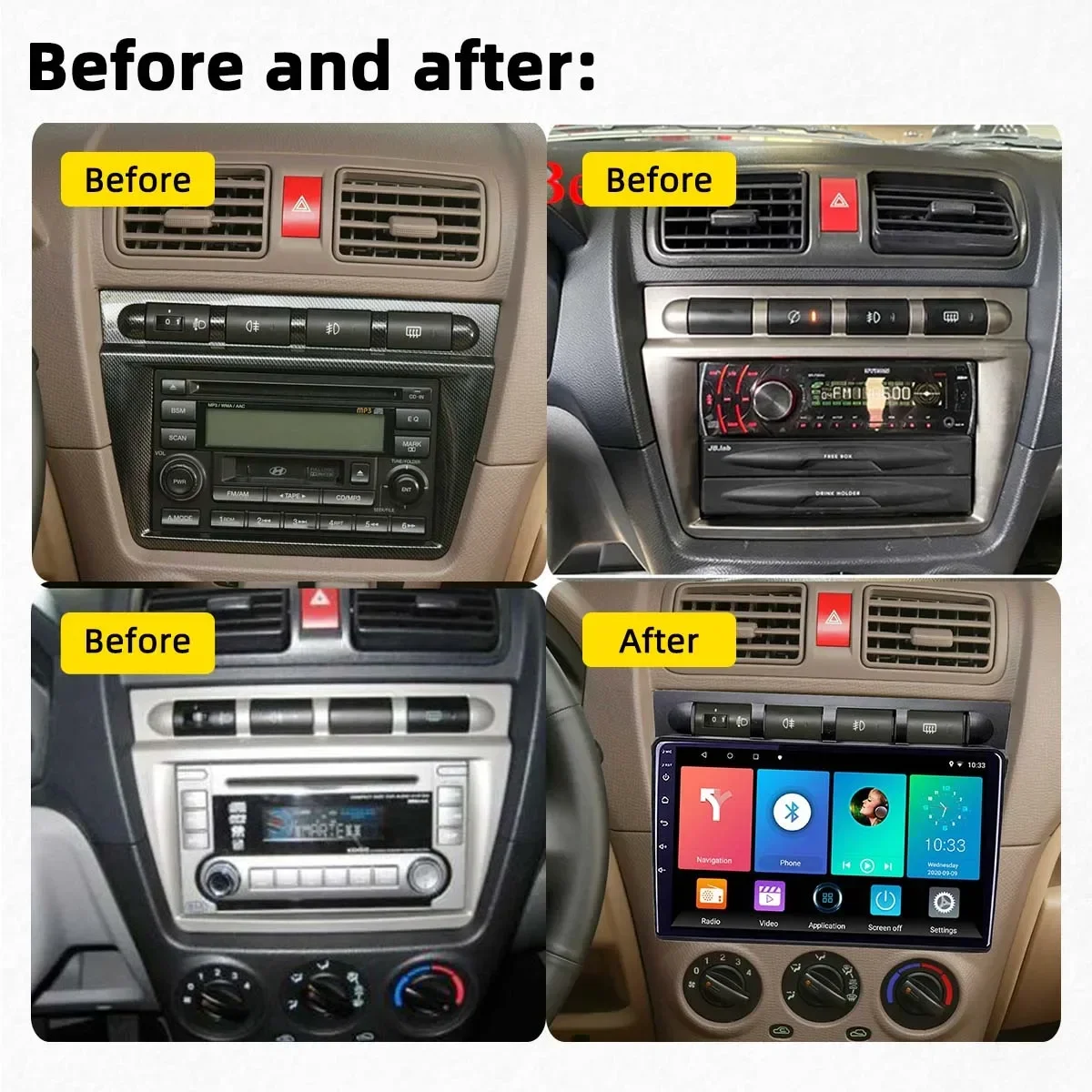

Android 13 Radio For Kia Morning Picanto 2004 2005 2006 2007 Car stereo Multimedia Player Carplay Auto GPS navigation DSP 48EQ