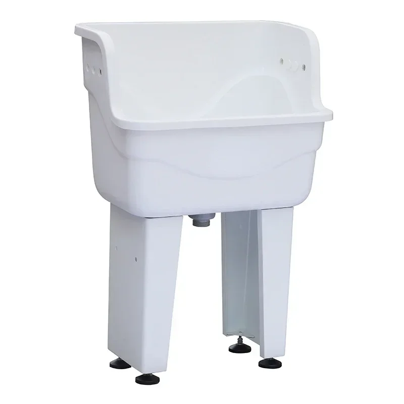 

Pet Bath Acrylic Stainless Steel Pure White Small and Medium-Sized Dogs Dog Trough Cat Bath Tub Hot sales