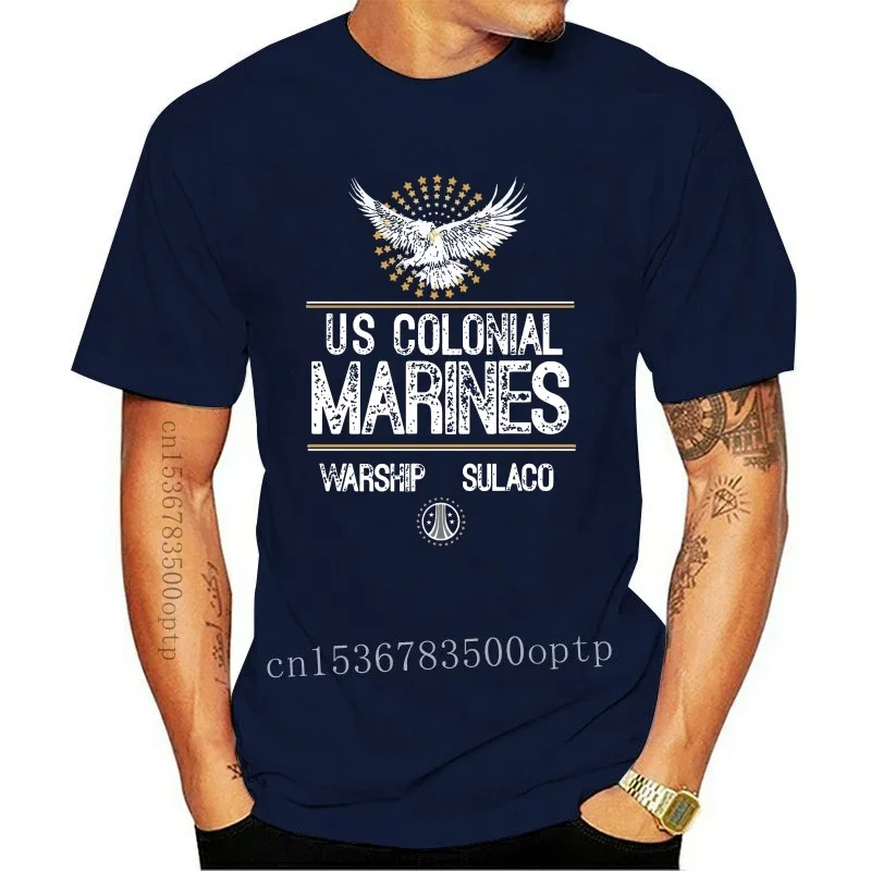 New Aliens T-Shirt Colonial Marines Tee US Sulaco Warship Attack Bugs movie film 80s Cool Casual pride t shirt men Unisex