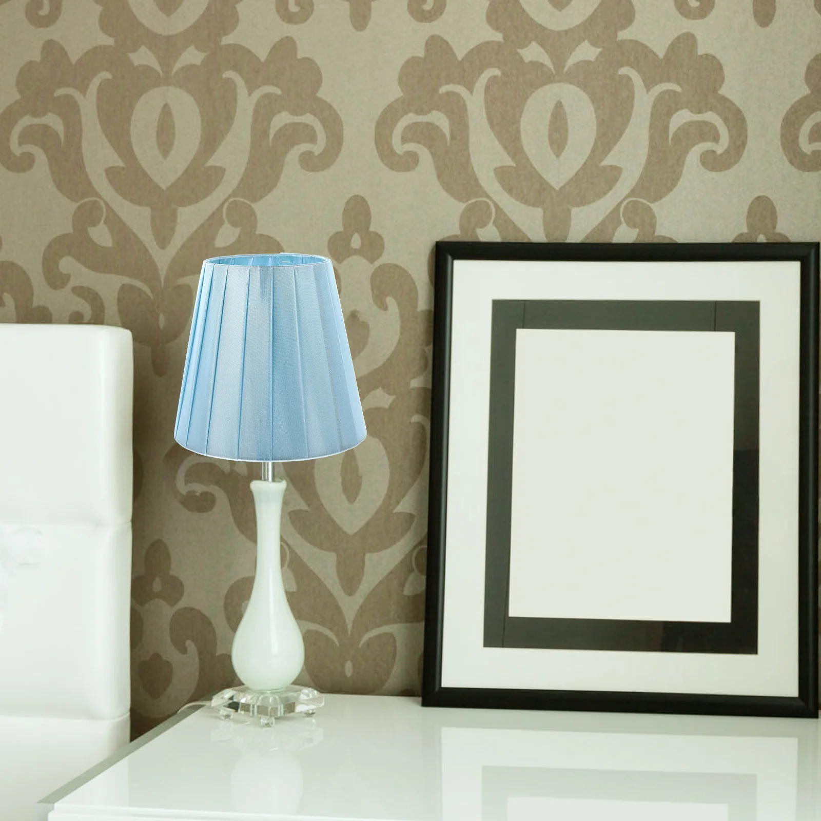 1 قطعة عاكس الضوء الفن القماش غطاء خفيف أنيق متعدد الأغراض ديكور المنزل تليين ضوء حماية عيون غطاء مصباح