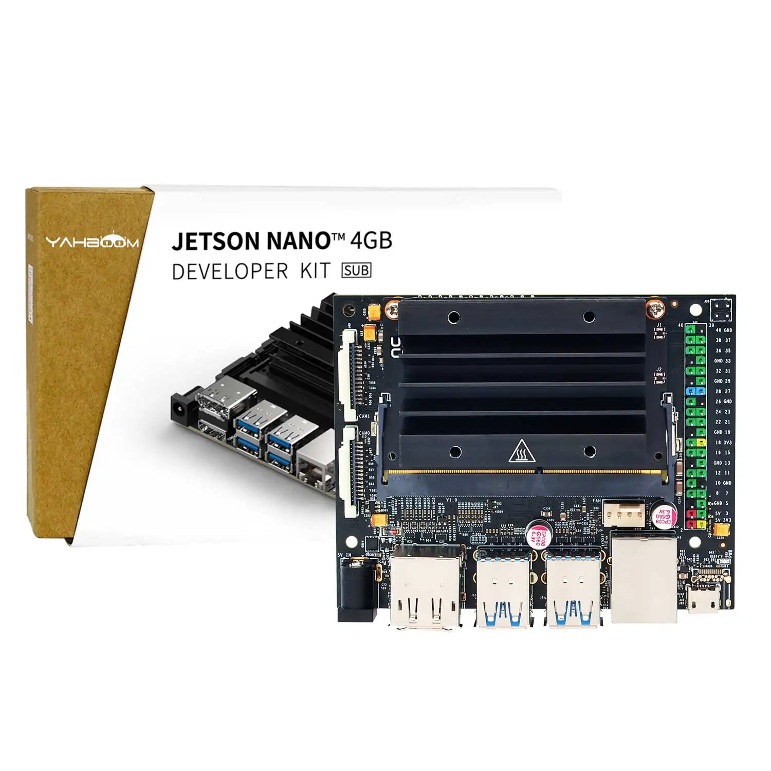 ใหม่ Jetson NANO 4GB ผู้พัฒนาชุด Jetson NANO SUB สําหรับฝังการเรียนรู้ AI ความเร็วสูงการพัฒนาโมดูลหน่วยความจํา 4GB