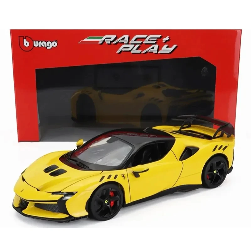 Bburago 1:18 Ferrari Sf90 Xx Stradale Bianco Automodell Legierung Miniaturdruckguss Modell Ferrari Sportwagen Modell Spielzeug Geschenk