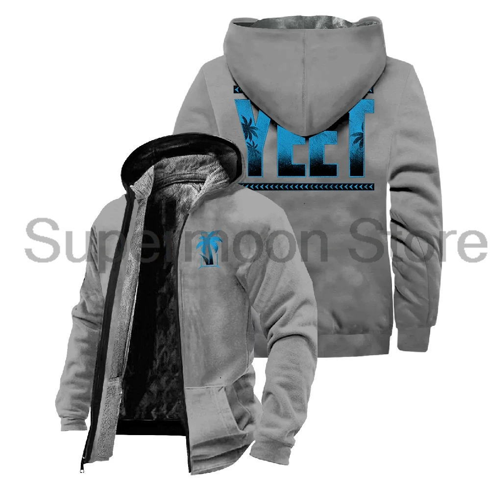 Jey Uso Yeet Jaqueta de Inverno Manga Comprida para Homens e Mulheres, Hoodie Unisex, Streetwear, Parkas, Casaco Zipper