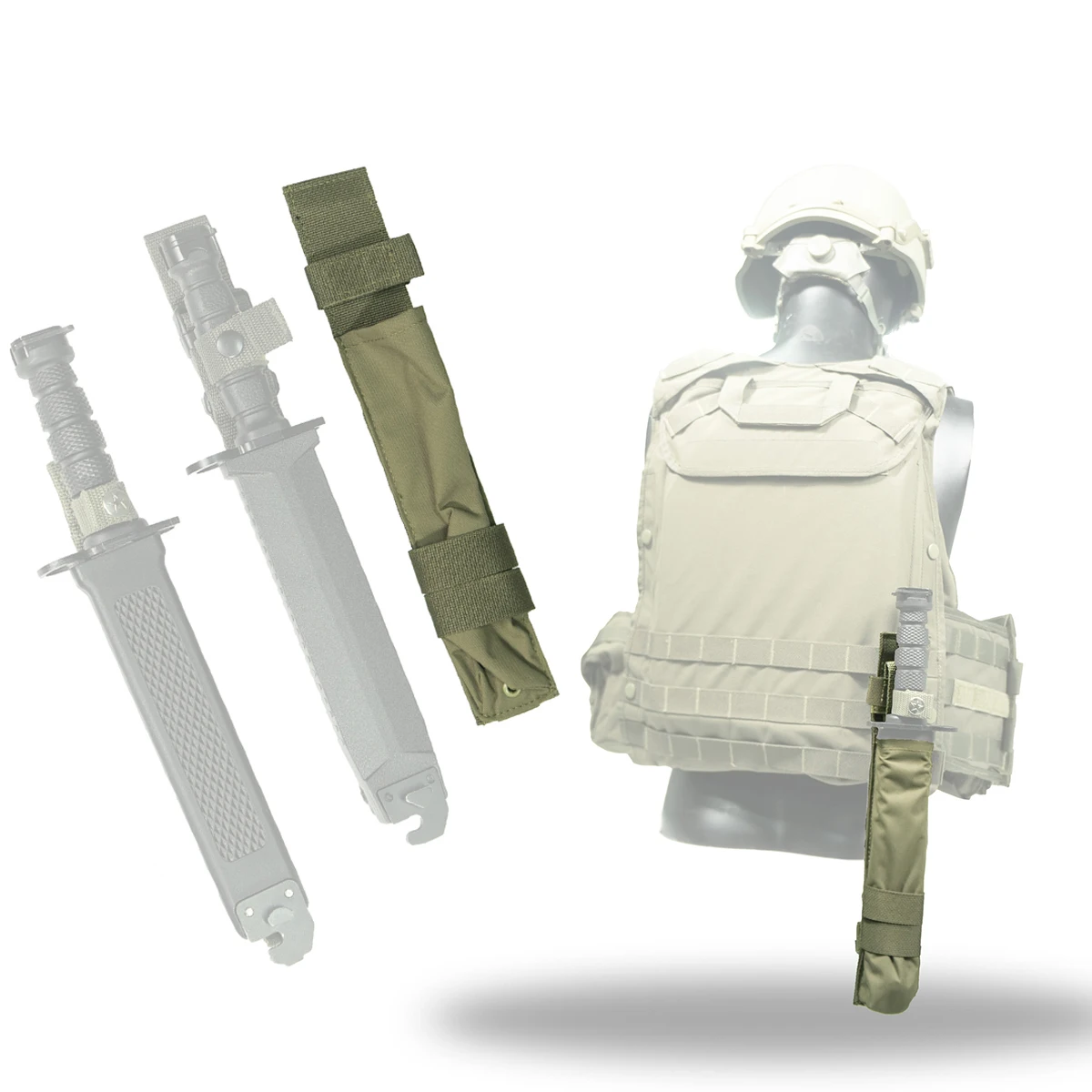 

Tactical Scabbard Protective Cover with Molle System Air Rifle Vest Accessories Gear Outdoor Hunting Shooting Camping Equipment
