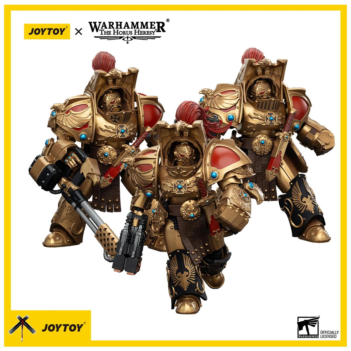 

Genuine JOYTOY Warhammer Figure Legio Custodes Aquilon Terminator Squad Aquilon Joint Movable Model Doll Collect Desk Decor Toy