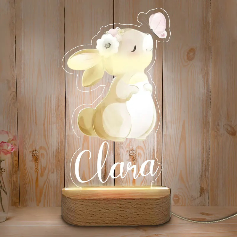 Custom Kid\'s Name Led Night Lamp For children\'s room decoration