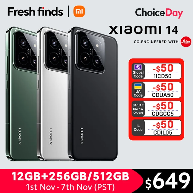 Weltpremiere Xiaomi 14 Smartphone Globale Version RAM 12 GB ROM 