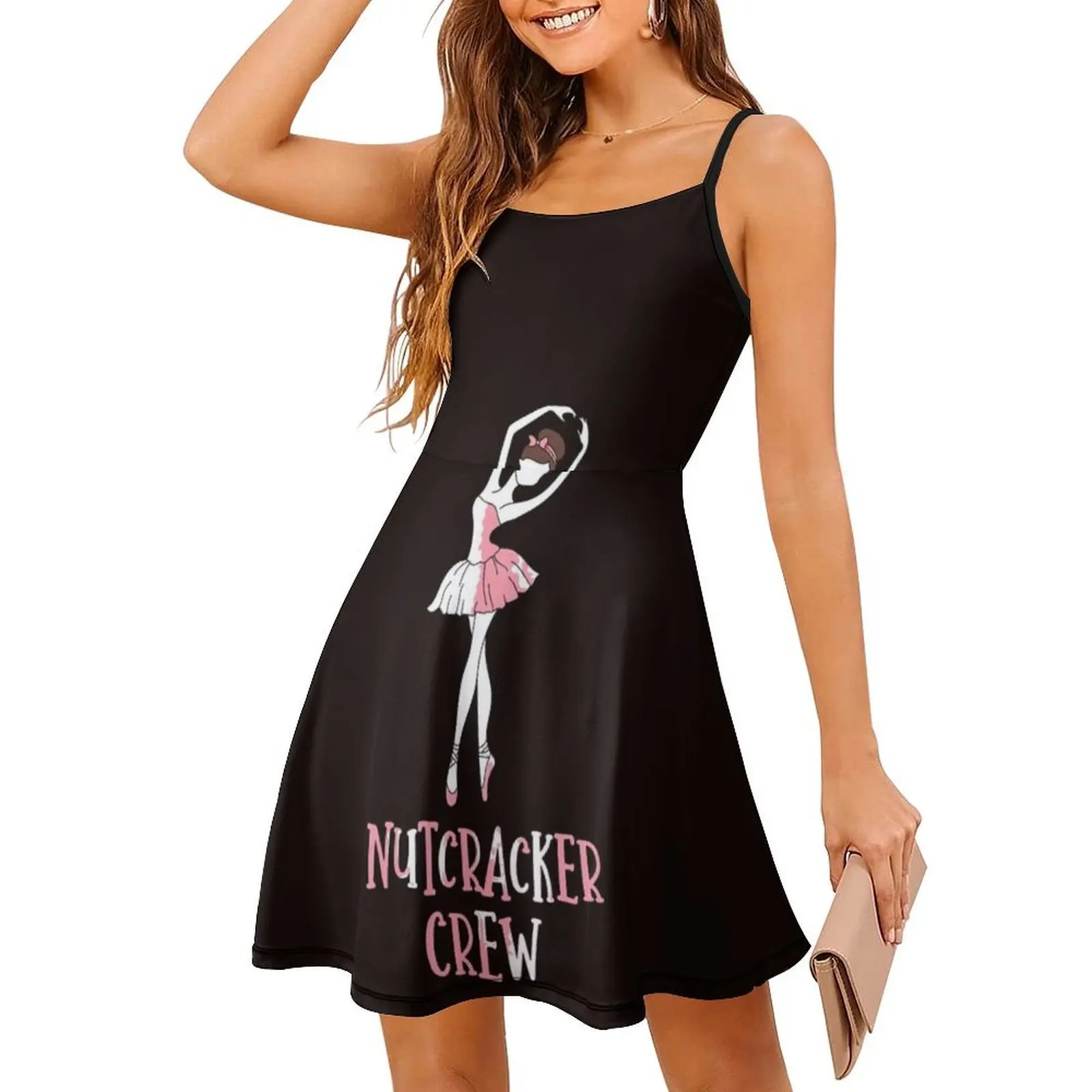 لطيف كسارة البندق الباليه الكورية نمط فستان كاجوال للنساء بسيط اليومية مكتب سيدة فساتين الباليه راقصة الباليه عاشق الباليه