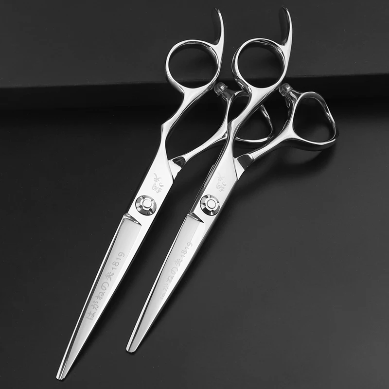 KUNGFU professional Japan 440c steel 6 inch hair cutting scissors haircut thinning barber cut shears hairdressing scissors