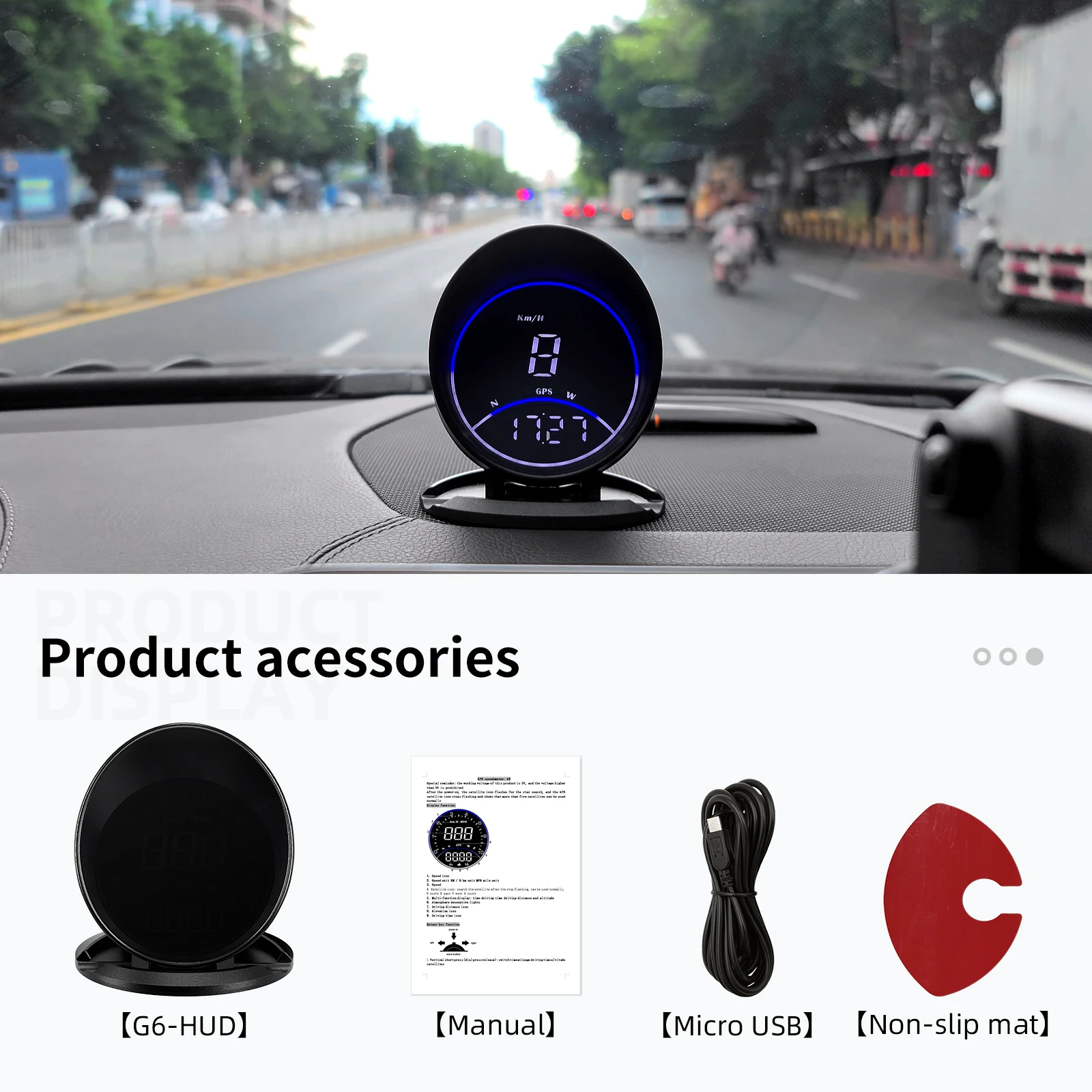 

Универсальный GPS-спидометр G6 с LED-дисплеем 2.2 дюйма, подключение Type-C, проекционный дисплей для всех автомобилей, гарантия 2 года, черный, сертификат CE