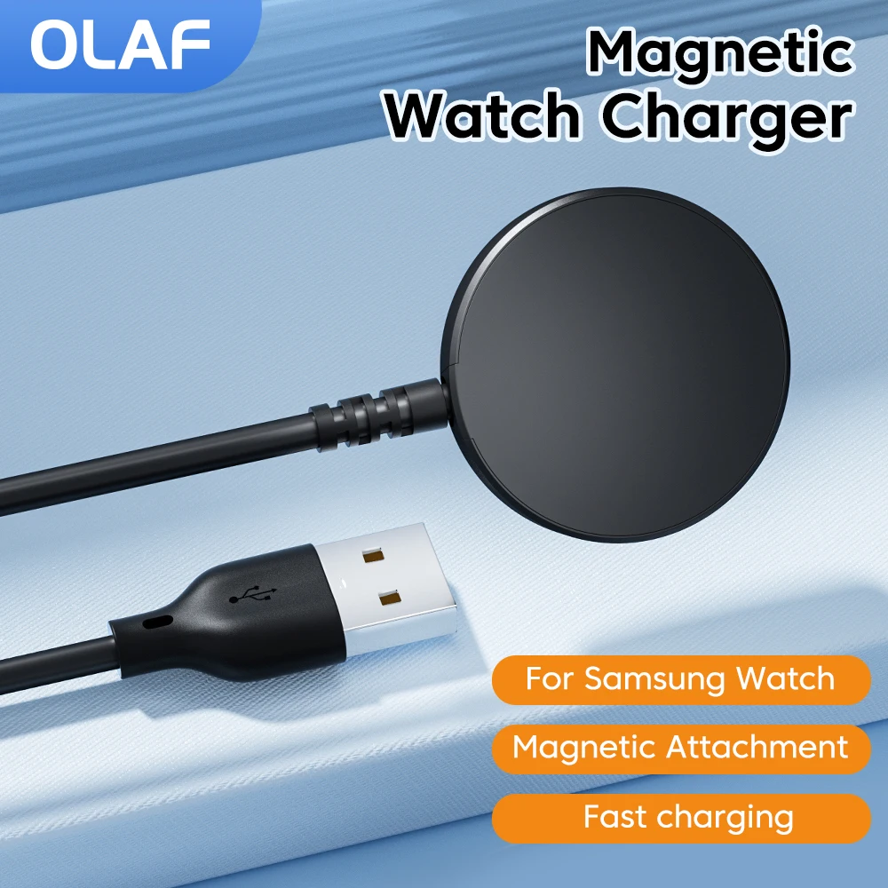 Magnetic Watch Charger For Samsung Watch Charger Watch6/6pro/5pro/4Active Universal Wireless Fast Charging Dock Bracket Cable