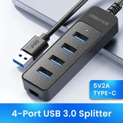 USB 3.0 Power Adapter 4 Port Multi USB Splitter Hub USB Hub 2.0 Type C HUB Multiple Expander High Speed For Computer Accessorie