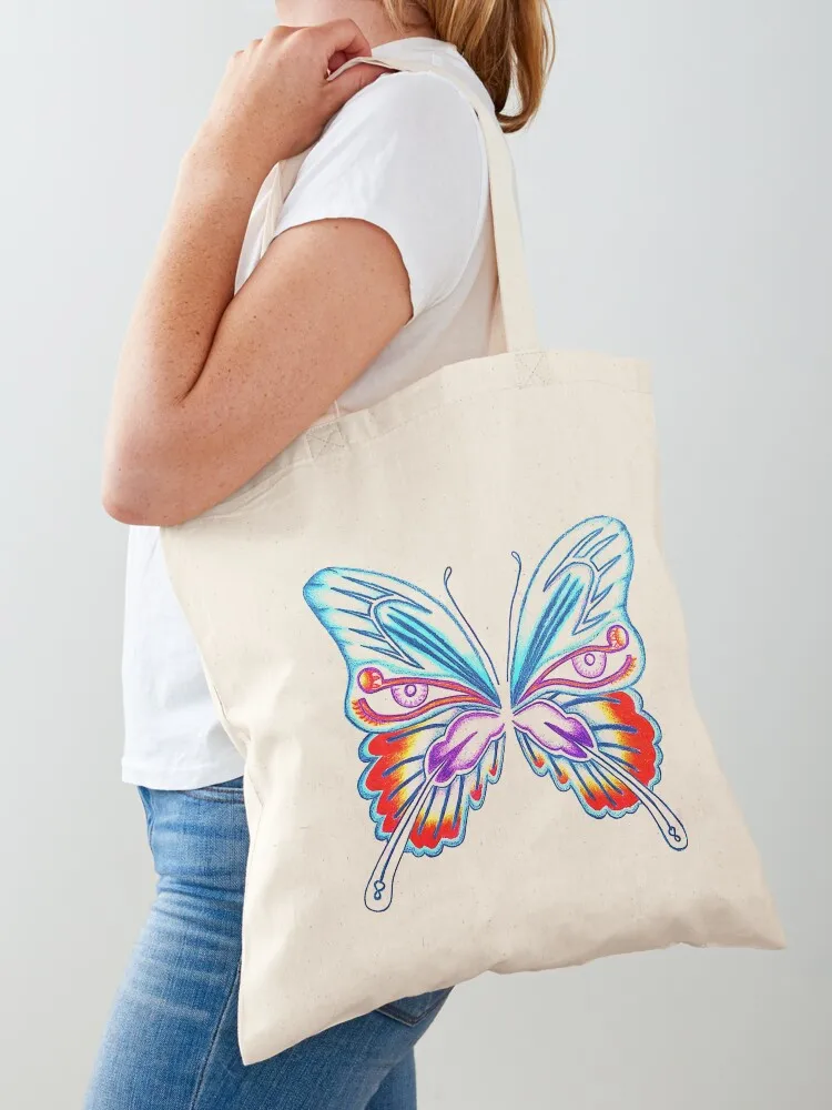 Bohemian Butterfly Tote Bag Women's bag tote bag university Canvas Cloth bags